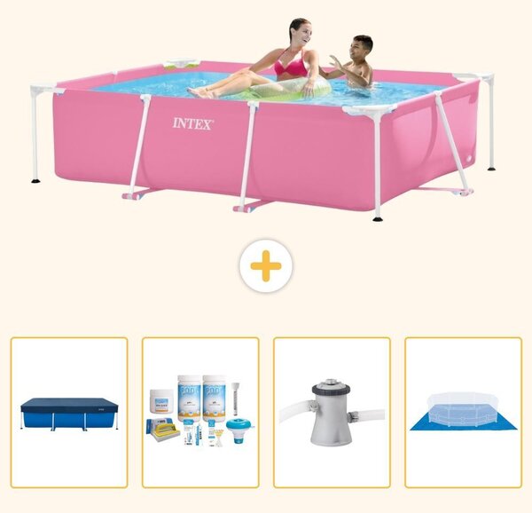 Piscina fuori terra rettangolare - 220x150x60 cm - 5 pezzi - Modello SCB1