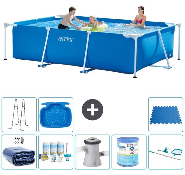 Piscina fuori terra rettangolare - 300x200x75 cm - composta da 9 elementi - modello S40183