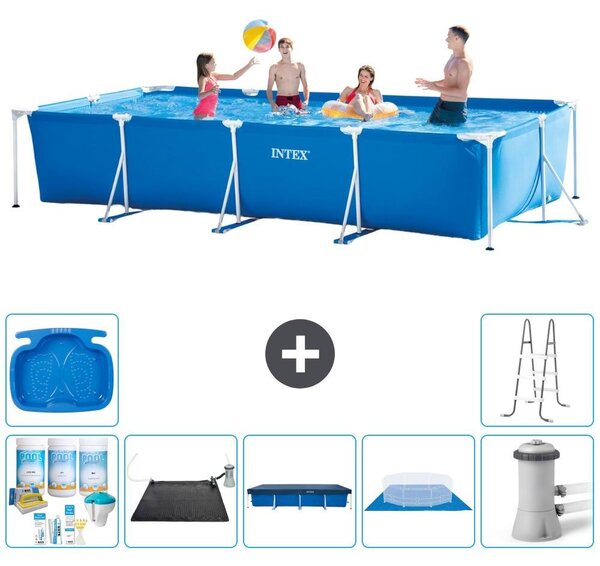 Piscina fuori terra rettangolare - 450x220x84 cm - 8 pezzi - Modello S20068