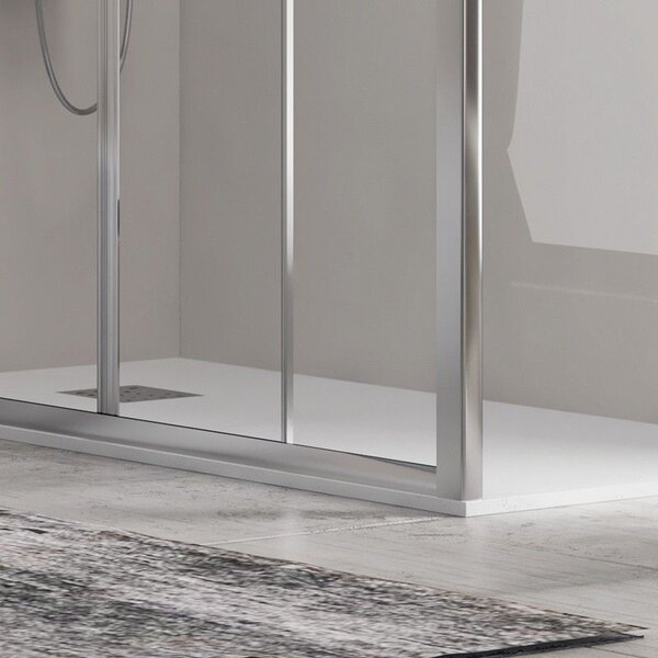 Kamalu box doccia 180x70 doppio scorrevole altezza 180cm | kam-knf6000s