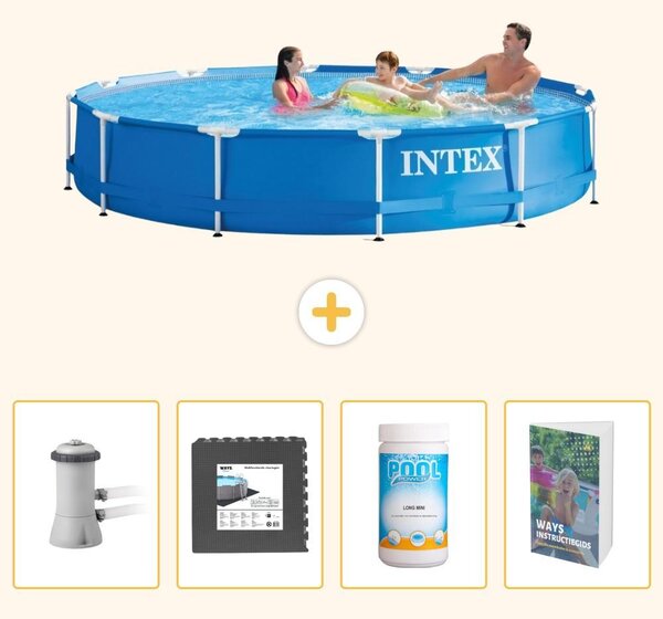 Piscina autoportante rettangolare - 366x76 cm - 5 pezzi - SCB109