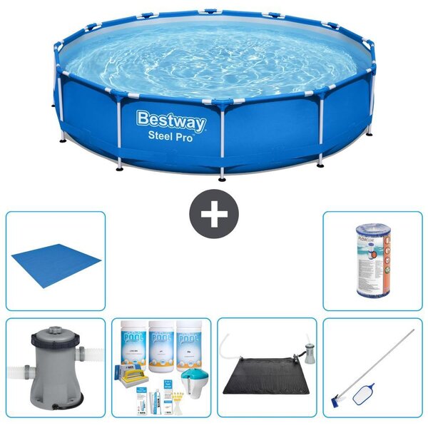 Bestway Steel Pro, piscina in acciaio, rotonda - 366x76 cm - 7 pezzi, modello S22101