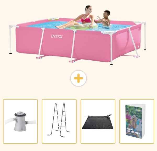 Piscina fuori terra rettangolare - 220x150x60 cm - 5 pezzi - Modello SCB128