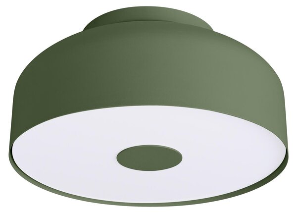 Lampada da soffitto OMIQ verde oliva 4xE27 15W acciaio/PVC 15x30x30cm Sollux Lighting