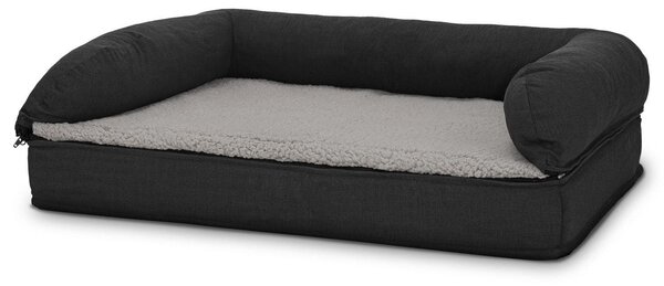 Letto ortopedico per cani 80 x 55 x 23 cm con schienale taglia M