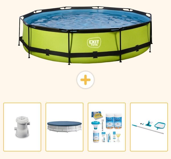 Piscina gonfiabile rettangolare - 360x76 cm - 5 pezzi - Modello SCB21