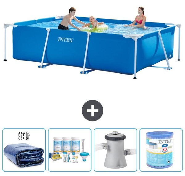 Piscina fuori terra rettangolare - 300x200x75 cm - 5 pezzi - Modello S40148