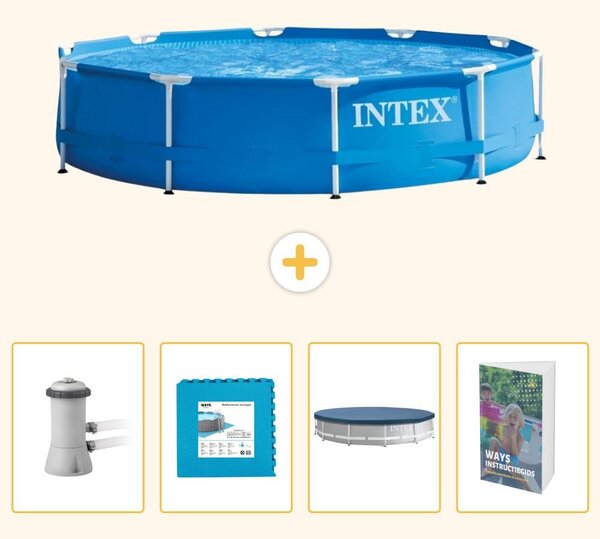 Piscina autoportante rettangolare - 366x76 cm - 5 pezzi - Modello SCB124
