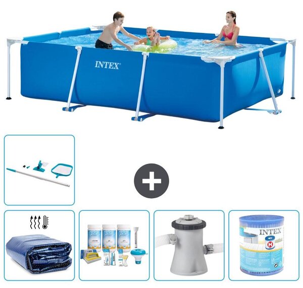 Piscina fuori terra rettangolare - 300x200x75 cm - composta da 6 elementi - modello S30153