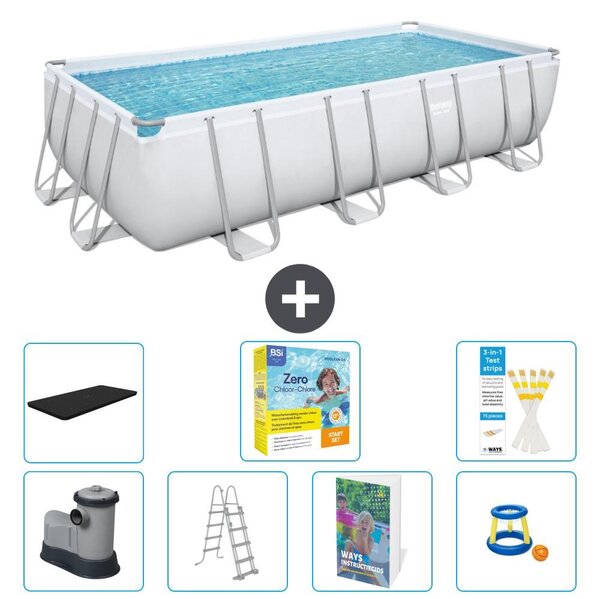Bestway Power Steel, piscina rettangolare - 549x274x122 cm - 6 pezzi, modello S529