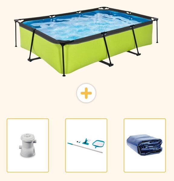Piscina fuori terra rettangolare - 300x200x65 cm - 4 pezzi - SCB81