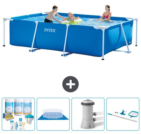 Piscina fuori terra rettangolare - 300x200x75 cm - composta da 5 elementi - modello S20837