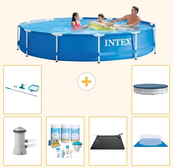 Piscina fuori terra a struttura - 366x76 cm - 7 pezzi - Modello S20467