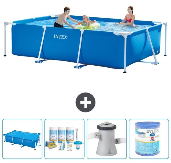 Piscina fuori terra rettangolare - 300x200x75 cm - 5 pezzi - Modello S30149