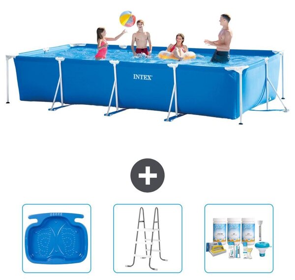 Piscina fuori terra rettangolare - 450x220x84 cm - Struttura in 4 parti - Modello S22363