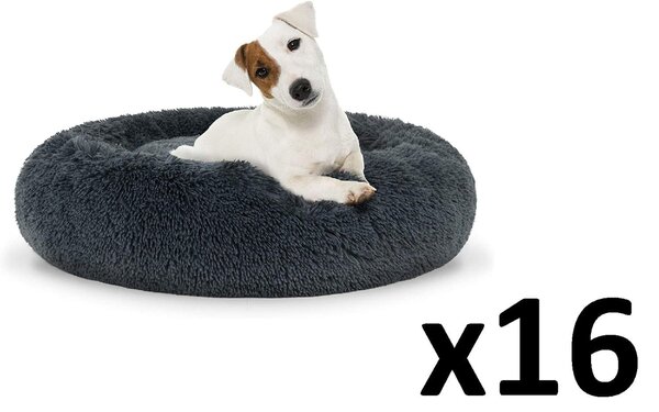 Cuccia Per Animali - Leobert - Grigio Scuro - 60 Cm - Set Da 16