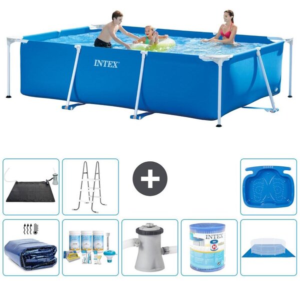 Piscina fuori terra rettangolare - 300x200x75 cm - composta da 9 elementi - modello S40203