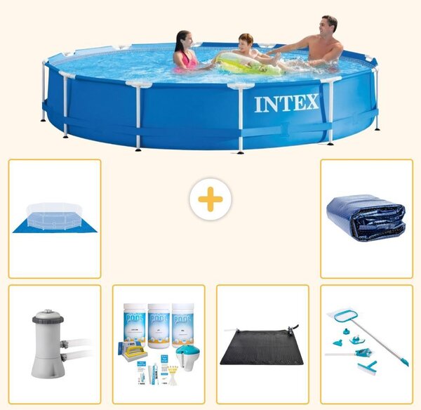 Piscina autoportante rettangolare - 366x76 cm - 7 pezzi - Modello S20478