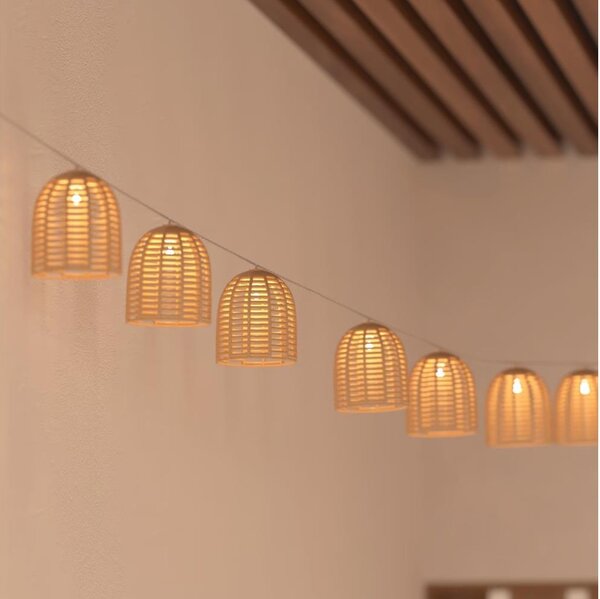 Atmosphera - Catena luminosa solare a LED AIA 10xLED 3,35m IP44 bianco caldo