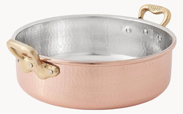 Pentola bassa in rame Luxury Line