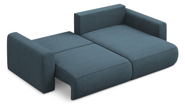 Divano angolare blu allungabile/con contenitore (con penisola a destra/con chaise lounge) Kapua – Makamii