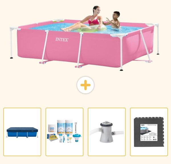Piscina fuori terra rettangolare - 220x150x60 cm - 5 pezzi - Modello SCB3
