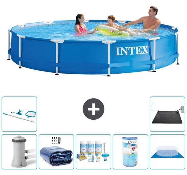 Piscina autoportante rettangolare - 366x76 cm - 8 pezzi - Modello S41761