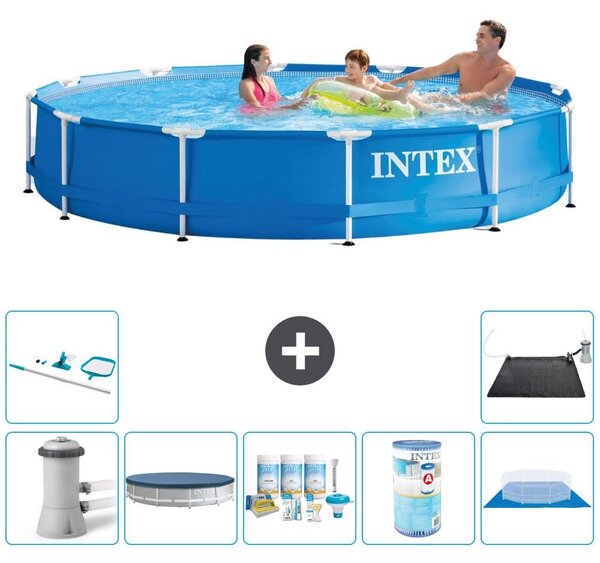 Piscina autoportante rettangolare - 366x76 cm - 8 pezzi - Modello S41760