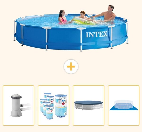 Piscina fuori terra a struttura - 366x76 cm - 5 pezzi - Modello SCB88