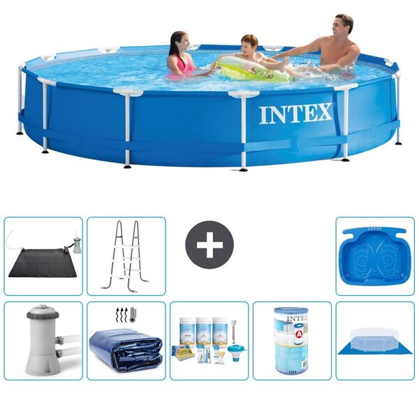 Piscina fuori terra a struttura - 366x76 cm - 9 pezzi - Modello S41766