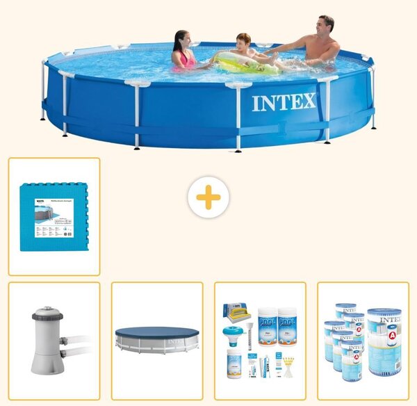 Piscina fuori terra a struttura - 366x76 cm - 6 pezzi - Modello SCB16