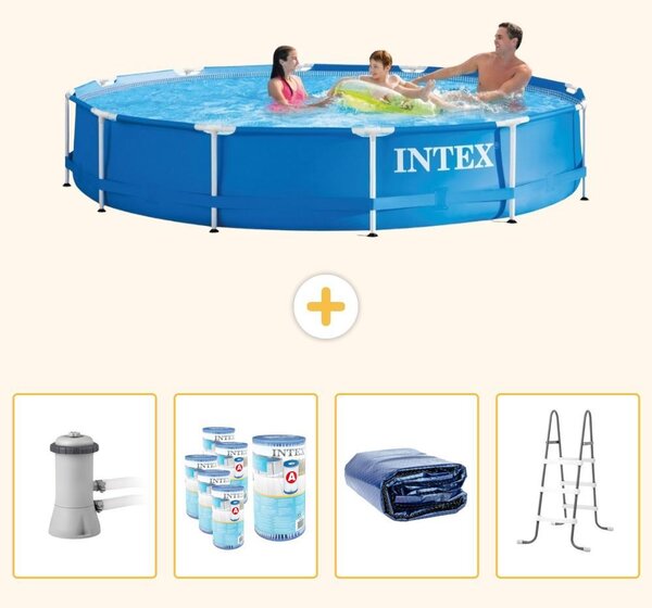 Piscina fuori terra a struttura - 366x76 cm - 5 pezzi - Modello SCB95