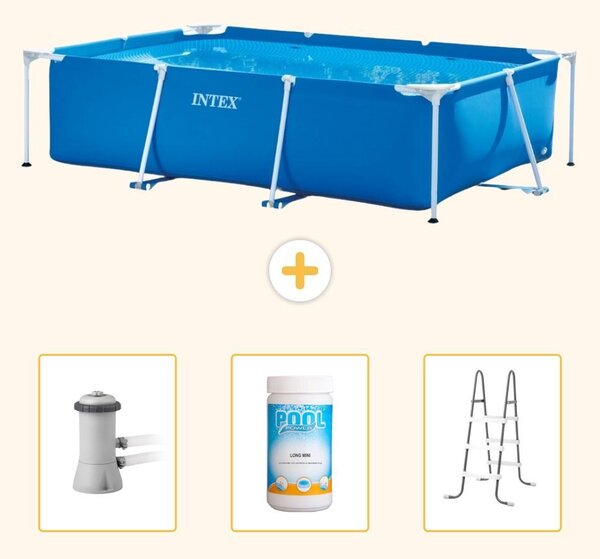 Piscina fuori terra rettangolare - 300x200x75 cm - 4 pezzi - Modello SCB84