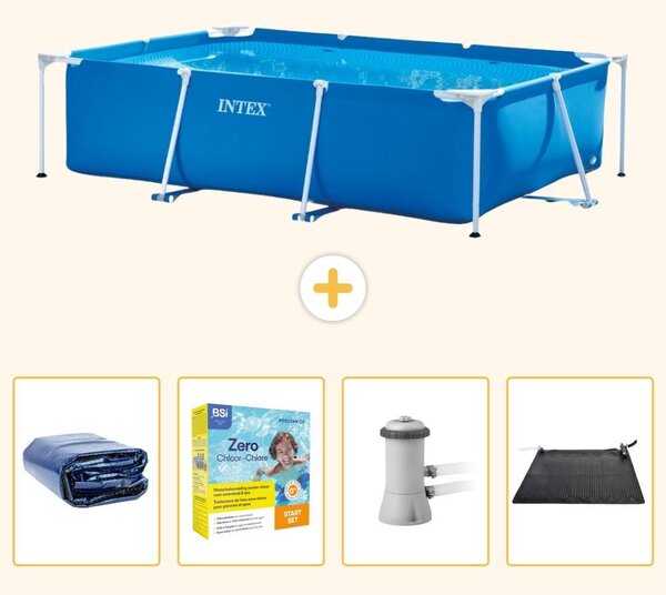 Piscina fuori terra rettangolare - 300x200x75 cm - 5 pezzi - Modello SCB11