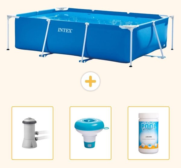 Piscina fuori terra rettangolare - 300x200x75 cm - 4 pezzi - Modello SCB77