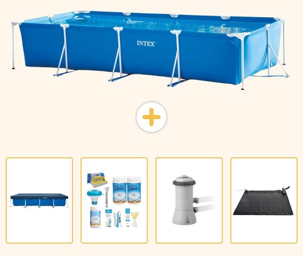 Piscina fuori terra rettangolare - 450x220x84 cm - 5 pezzi - Modello SCB4
