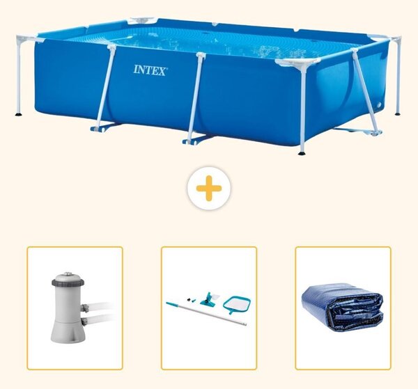 Piscina fuori terra rettangolare - 300x200x75 cm - 4 pezzi - Modello SCB81