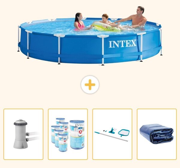 Piscina autoportante rettangolare - 366x76 cm - 5 pezzi - Modello SCB93