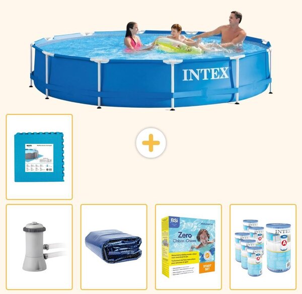 Piscina fuori terra a struttura - 366x76 cm - 6 pezzi - Modello SCB23