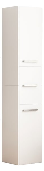 Libreria bianca moderna alta con 3 ante 170 cm