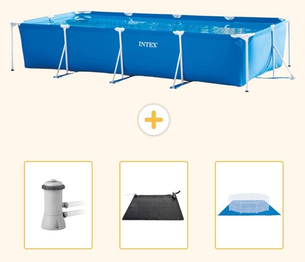 Piscina fuori terra rettangolare - 450x220x84 cm - Struttura in 4 parti - Modello SCB79