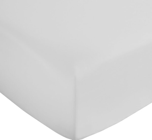 Lenzuolo con angoli bianco in raso di cotone 185x200 cm Cotton Sateen – Bianca