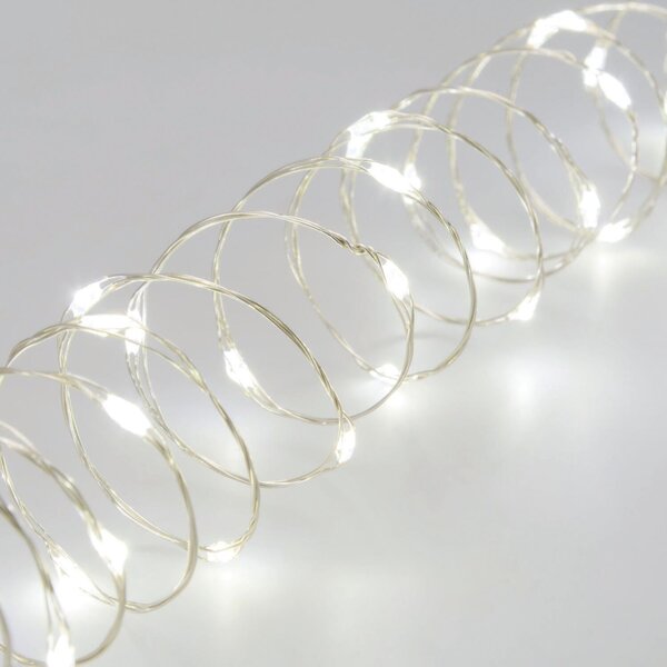 Catena luminosa 300 lampadine LED bianco freddo 22.5 m