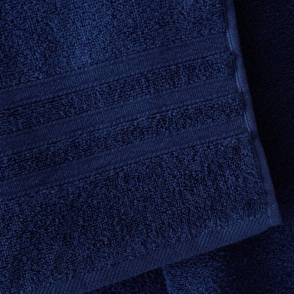 Set di asciugamani per viso e corpo tipo terry blu scuro in cotone 6 pz Zero Twist – Catherine Lansfield