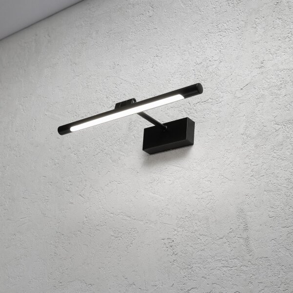 Illuminazione LED per specchio da bagno MIRROR LED/6W/230V 4000K IP44 40 cm nero