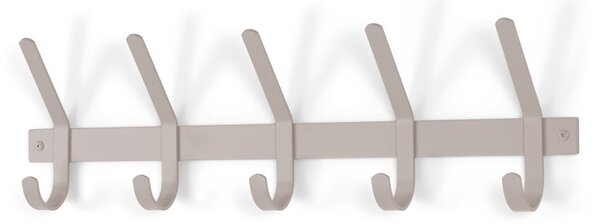 Attaccapanni da parete grigio tortora in metallo 70 cm Dexter – Spinder Design