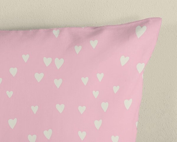 Set copripiumino e federa da bambini rosa in cotone per letto singolo 140x200 cm Chico – Good Morning