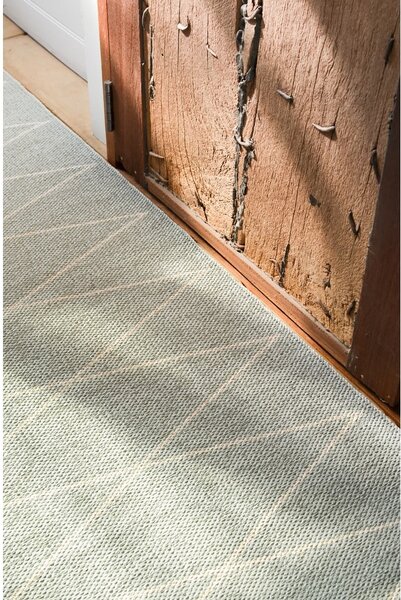Passatoia da interno/esterno verde chiaro 70x240 cm Max Sage – Pappelina