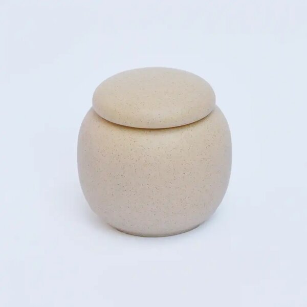 Contenitore Salva Aroma in Porcellana 120ml - Cipria