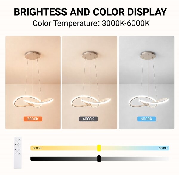 Brilagi - LED dimmerabile. lampadario a sospensione con cavo INFINITY LED/55W/230V 50x50 cm beige + telecomando